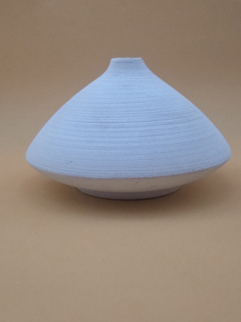 Minimalist Matte White Conical Shape Stenson Ceramic Decor Bud Vase